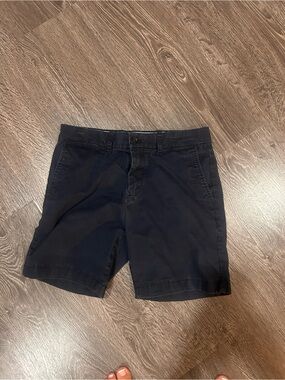 Tommy Hilfiger Men's Navy Flat-Front Chino Shorts
